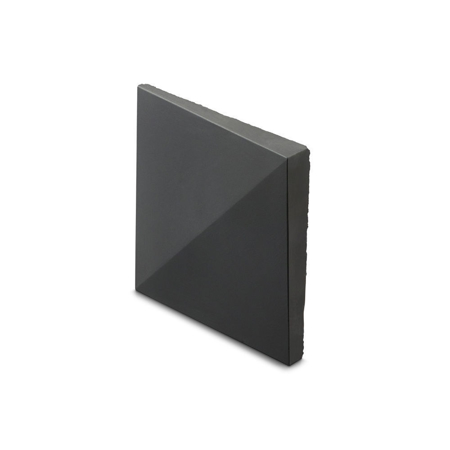 Vertices Black 8" x 8" Concrete Tile