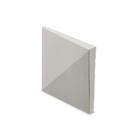 Vertices Gray 8" x 8" Concrete Tile