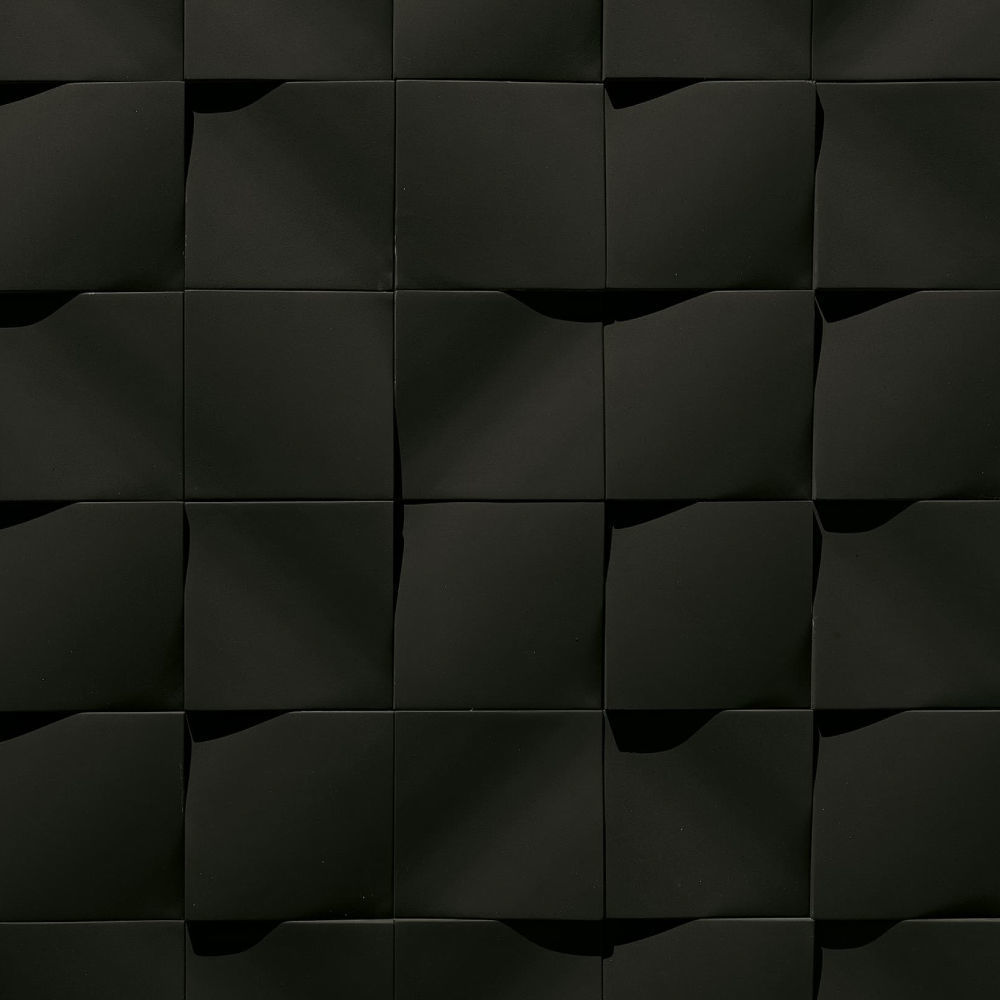 black wall tile texture
