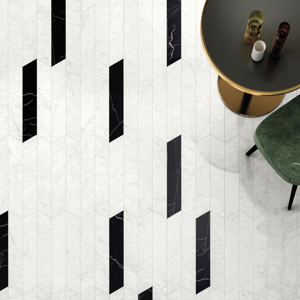 Valentino Porcelain Tile, Matt Apuanian White 12