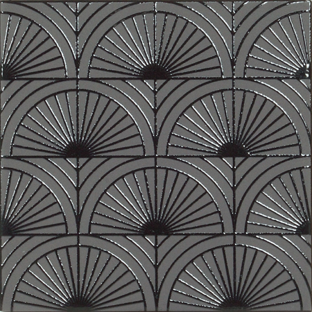 Glam Flapper Shadow 6" x 6" Glossy Porcelain Tile