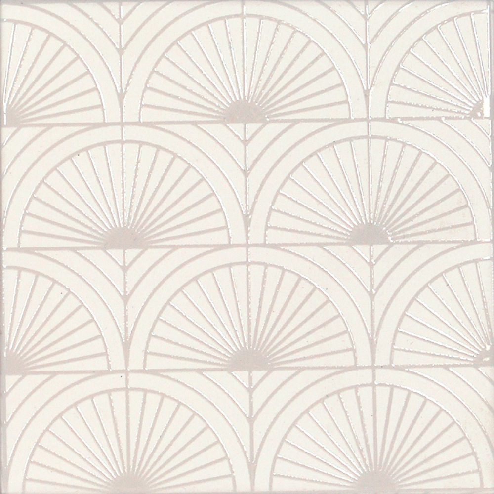 Picture of Glam White Swing 6" x 6" Matt Porcelain Tile