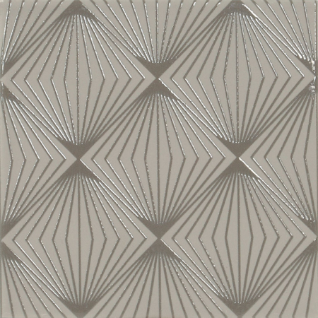 Royal Grey Velvet 6" x 6" Glossy Porcelain Tile