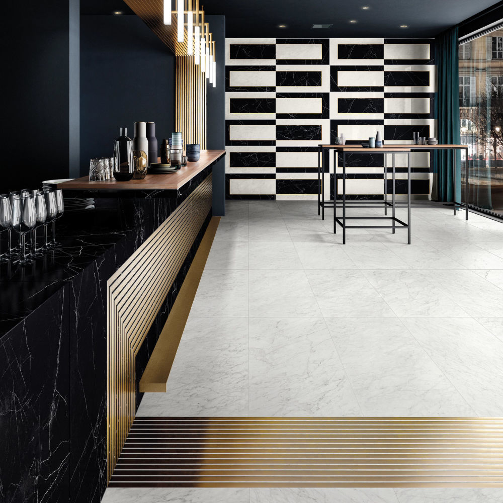 Valentino Porcelain Tile, Apuanian White 12
