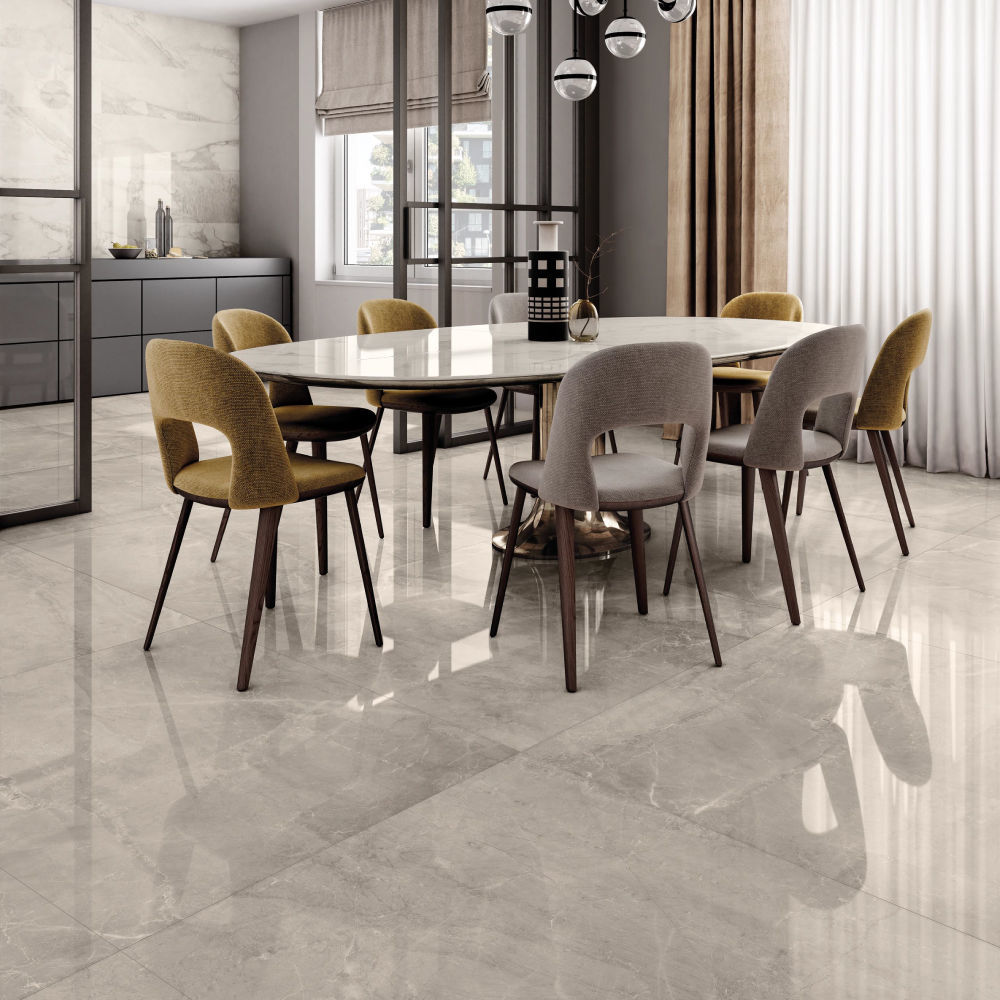 Valentino Porcelain Tile, Matt Stripes Supreme Gray - | HINTEX | Home ...