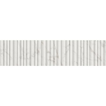 Majestic Apuanian White Brick Stripes 3" x 12" Matt Porcelain Tile