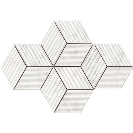 Majestic Apuanian White Cube 12" x 12" Matt Mosaic