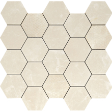 Picture of Majestic Precious Gem Hexagon 14" x 14" Polished Mosaic