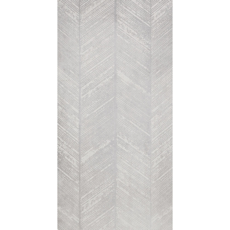 Prima Materia Cemento Fishbone 24" x 48" 3/8" Porcelain Tile