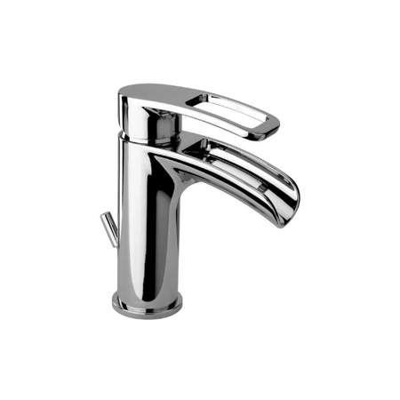 Fiji Small Waterfall Single Handle Lavatory Faucet in Brushed Nickel