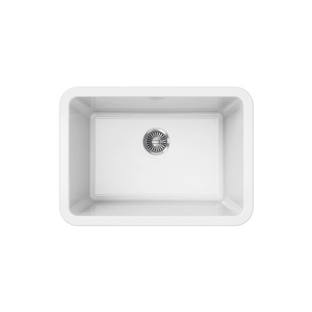 LaToscana 27'' Undermount or Drop-in Fireclay Sink in White
