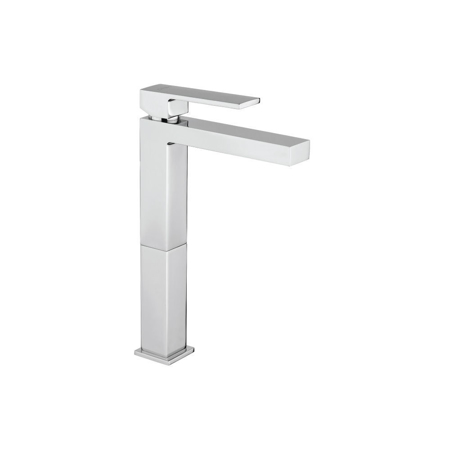 Quadro Single Handle Tall Lavatory Faucet With Lever Handle Chrome
