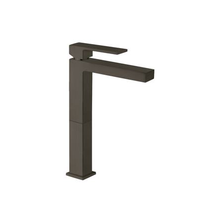 Quadro Single Handle Tall Lavatory Faucet With Lever Handle Matt Black