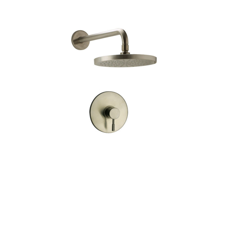 Oden Thermostatic Shower With 3/4" Ceramic Disc Volume Control, 3-Way Diverter and 3 Body Jets in Brushed Nickel