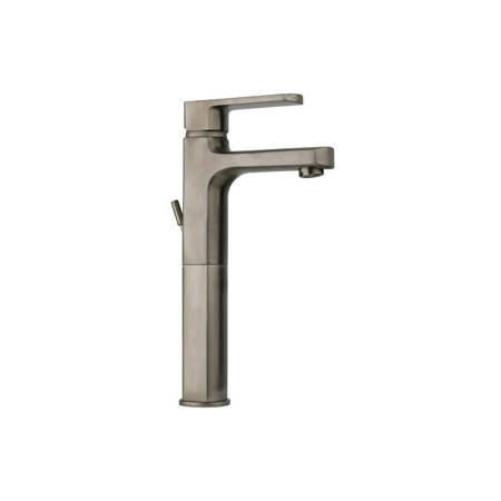 Galene tall single lever handle lavatory vessel filler in Brushed Nickel