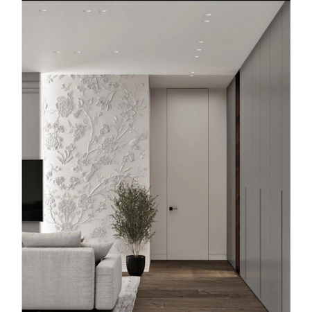 Frameless Modern Interior Door Filo Muro Individuale 2'-6" x 8'-0"