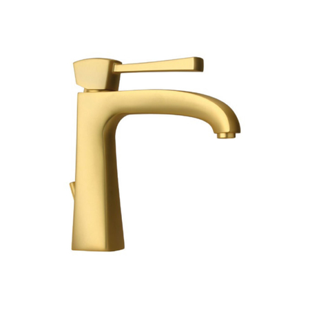 Italian Vallemo Single Lever Handle Lavatory Faucet Matt Gold