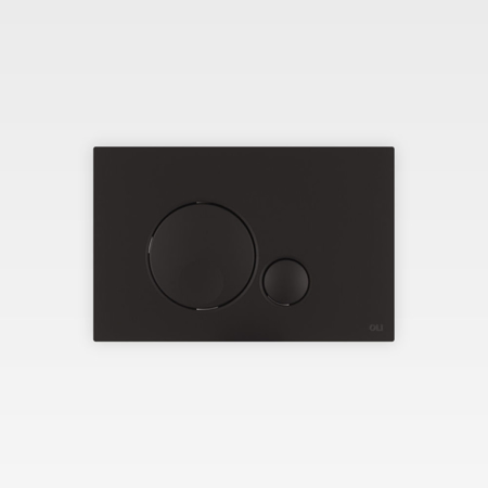 Globe Black Soft-Touch Flush Plate