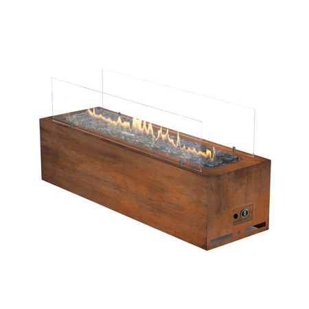 Modern Galio Corten Manual Outdoor Gas Fireplace