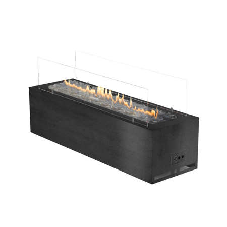 Modern Galio Black Automatic Outdoor Gas Fireplace