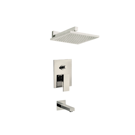 Doris Thermostatic Shower With 3/4" Ceramic Disc Valve in Brushed Nickel