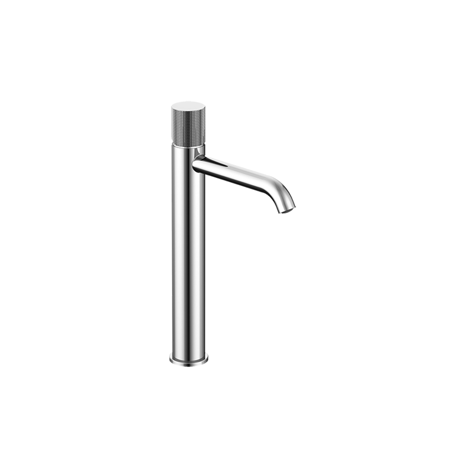 Lara single lever handle faucet for vessels Chrome