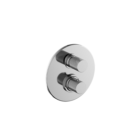 Lara Thermostatic Shower With 3/4" Ceramic Disc Volume Control Brushed Nickel