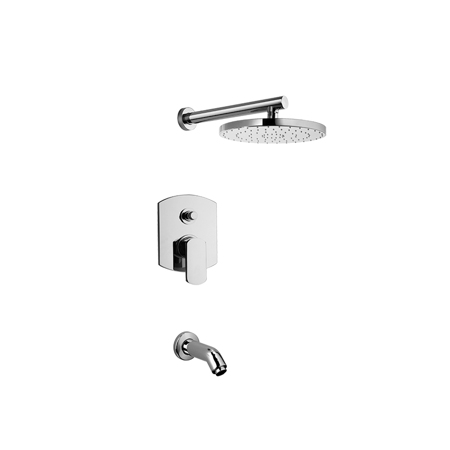 Galene Thermostatic Shower With 3/4" Ceramic Disc Valve in Chrome