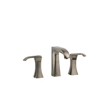 Vellamo widespread lavatory faucet with lever handles Brushed Nickel