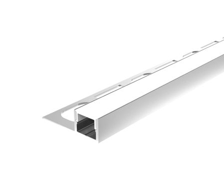 Tile Edge Recessed Aluminum LED Profile for LED Strip , 6,56ft/pcs