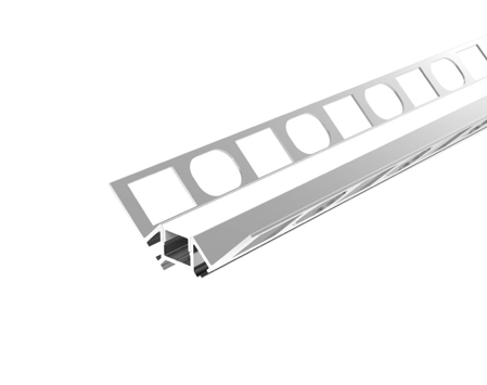 Recessed Drywall Aluminum LED Profile for External Corner, 6,56ft/pcs