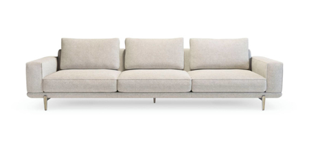 Milton MI01 Sofa 3 Seaters Backcushions Leather Premium