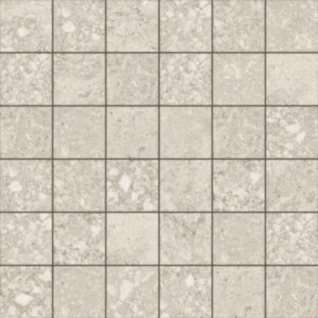 Ronda Gray 5x5 11.71" x 11.71" Natural Mosaic Porcelain Tile