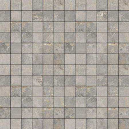 Dstone Ash Lekue 2.5x2.5 11.71" x 11.71" Mosaico Brillo Porcelain Tile