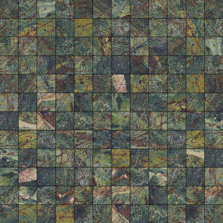Vivid Green Rainforest 2.5" x 2.5" 11.71" x 11.71" Mosaico Porcelain Tile