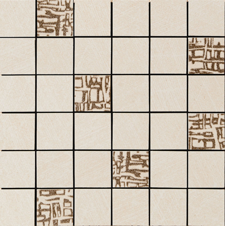 Zenith Beige Natural Decor Mosaico 5x5 11.71" x 11.71" Porcelain Tile
