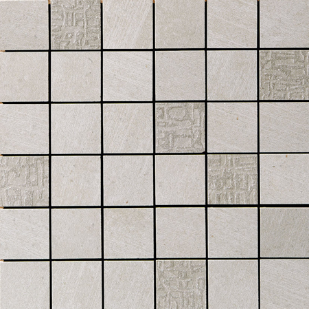 Zenith Grey Natural Decor Mosaico 5x5 11.71" x 11.71" Porcelain Tile