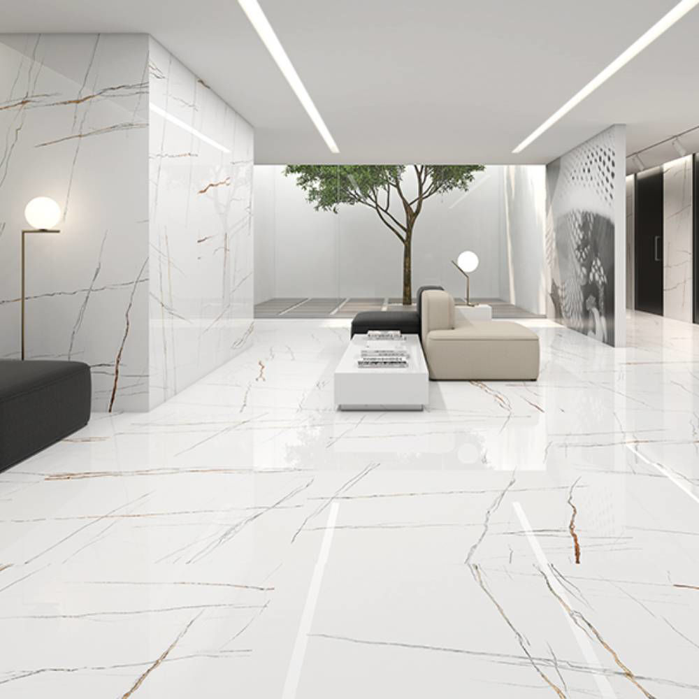 Ceramic Tile - Harmony White Polish 24x24 - D & R Flooring