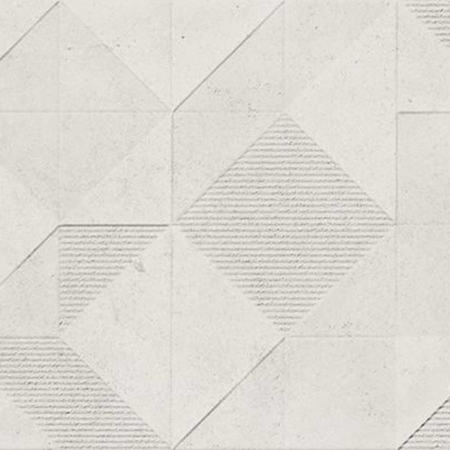 Origami White Decor 18"x36" Porcelain Tile