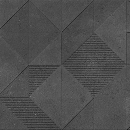 Origami Graphite Decor 18"x36" Porcelain Tile