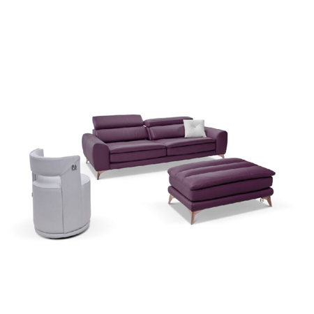 Fiori Two Seat Purple Sofa