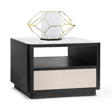 One Side Table Black