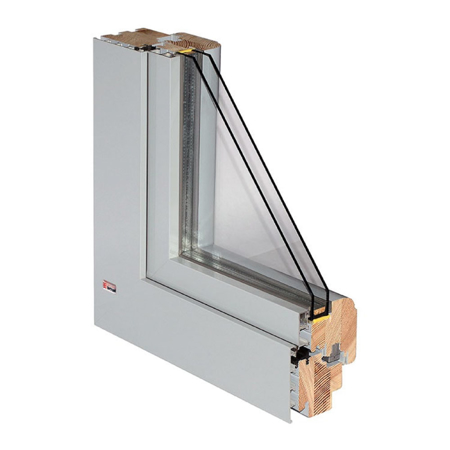Alucorso Quadro Timber-Aluminum Window