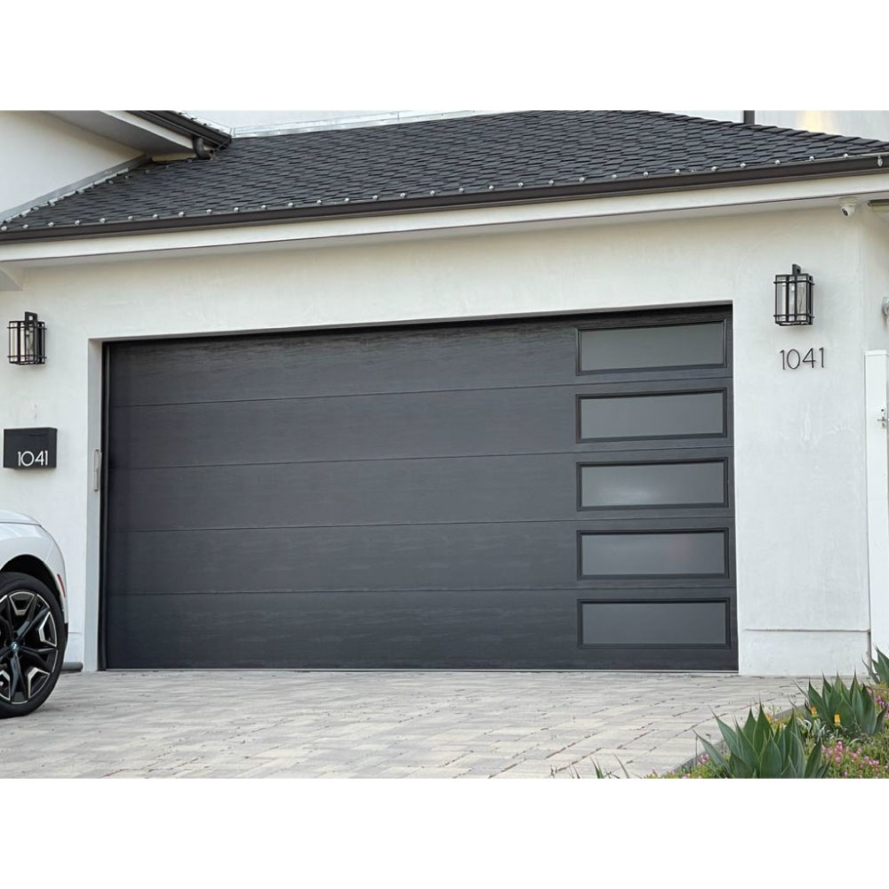 Elegant Garage Door Titan Grey 16x 7 - | HINTEX | Home Interior &  Exterior Building Materials