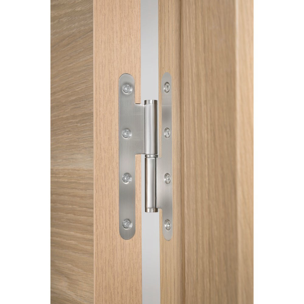 Modern Interior Door Liso White Oak Pre-Hung Right 32
