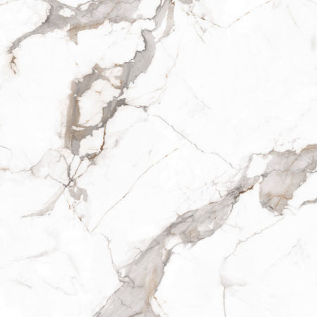 Calacatta Carrara 48'' x 48'' Matt White Porcelain Tile