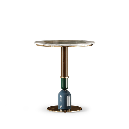 Foster Bar Table, Top: Nero Marquina Marble