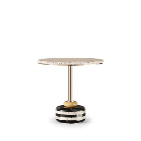 Wegner Coffee Table, Top: Travertino Marble