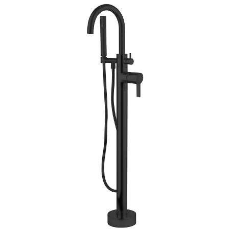 Brera Single Handle Floor Mount Tub Filler With Hand Shower Trim Only
