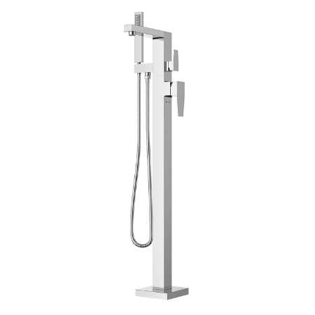 Abruzzo Single Handle Floor Mount Tub Filler With Hand Shower -Trim Only